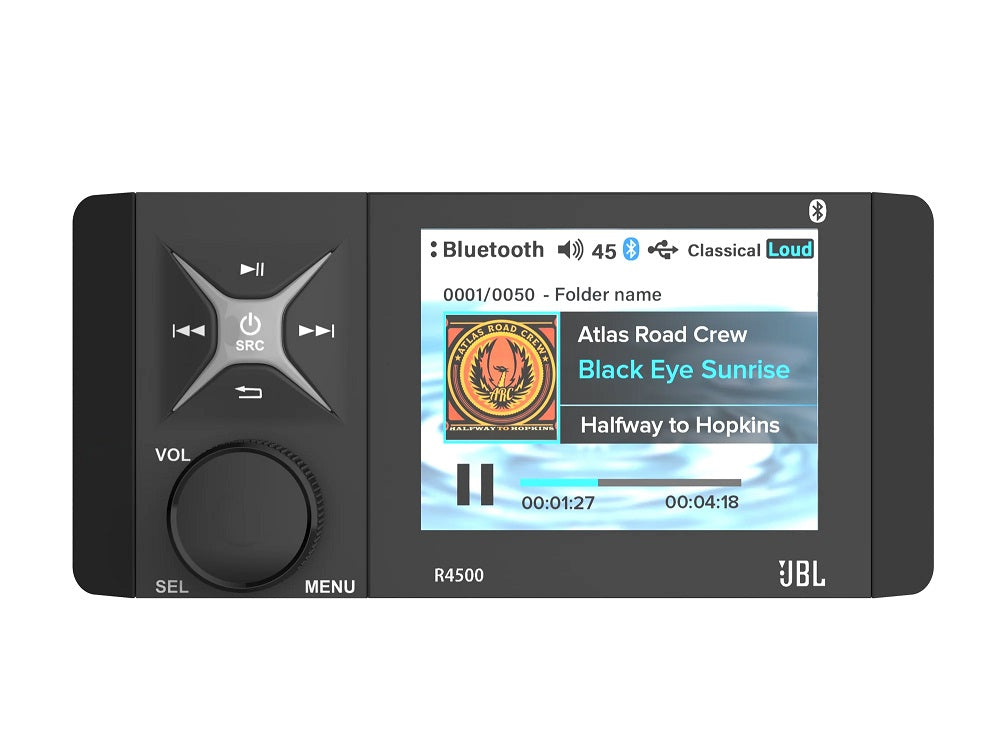 JBL R4500 Marine Bluetooth Stereo with 4-Inch Color Display
